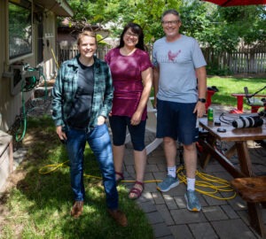 Photo of producer McKayla Fox (left), host Sueann Ramella and producer Greg Mills.