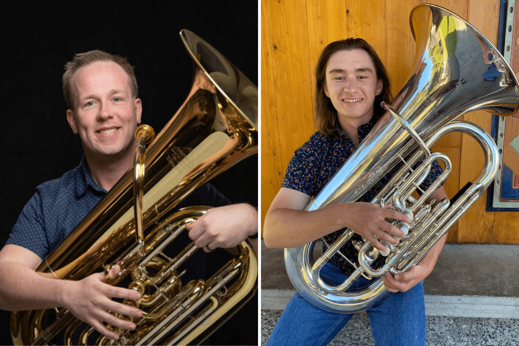 Passing The Baton: WSU Tuba Professor Dr. Chris Dickey And Student