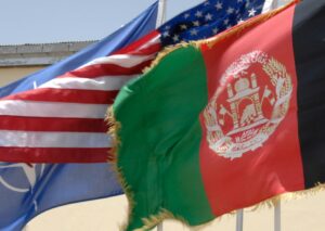 Picture of the American and Afghanistan flags