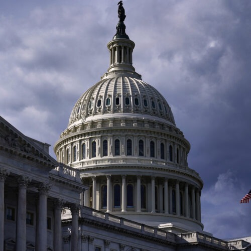 The U.S. Capitol in Washington, Monday, Oct. 4, 2021, as President Joe Biden urged Republican senators to "get out of the way" and let Democrats suspend the nation's debt limit, hoping to keep the U.S. government from bumping dangerously close to a credit default.