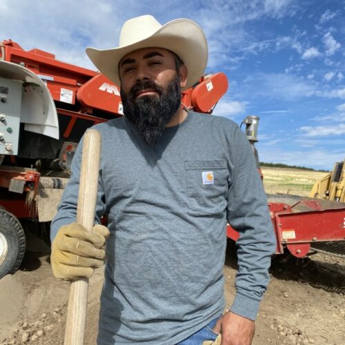 Ramon Quezada, 39, a supervisor at Alford Farms north of Pasco, loves to whistle while he works. But the potatoes this year are hard to sing about: the heat caused them to grow into weird shapes, at lower densities and lower internal quality will make them harder to store over the winter