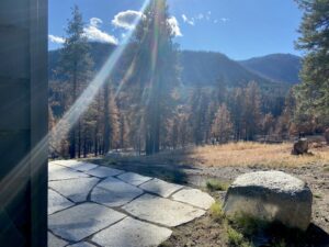 Flames from the Cedar Creek fire came within 20 feet of the Polson family's home.