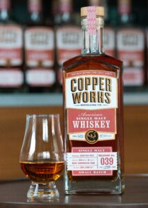 Copperworks Distilling Company, based in Seattle, released the first Salmon-Safe American single malt whiskey, called Release No. 039.
