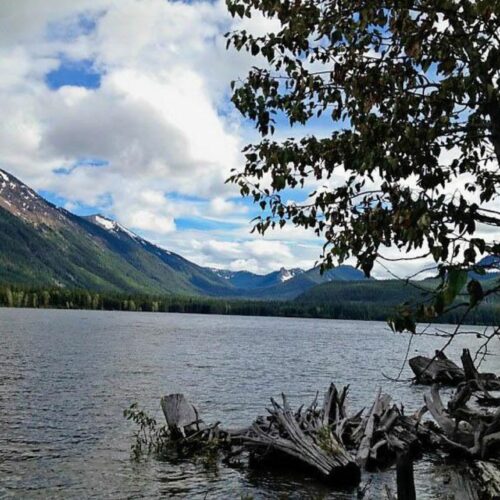 The view of Bumping Lake from the bank near Chris Maykut's cabin. A Yakima Basin water plan could enlarge the central Washington lake, which would flood a small, shoreline community.