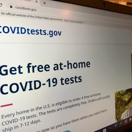 Free at-home Covid tests can be ordered through www.covidtests.gov, the website recently launched by the Federal Government.