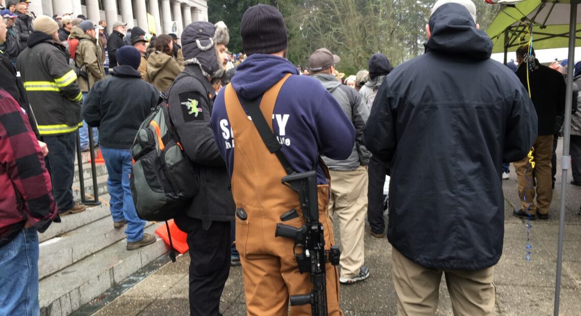 A law passed last year banned the open carry of firearms at the Washington state Capitol and at demonstrations anywhere in the state. Now, state lawmakers are considering restrictions on guns at school board and local government meetings, as well as at election-related locations.