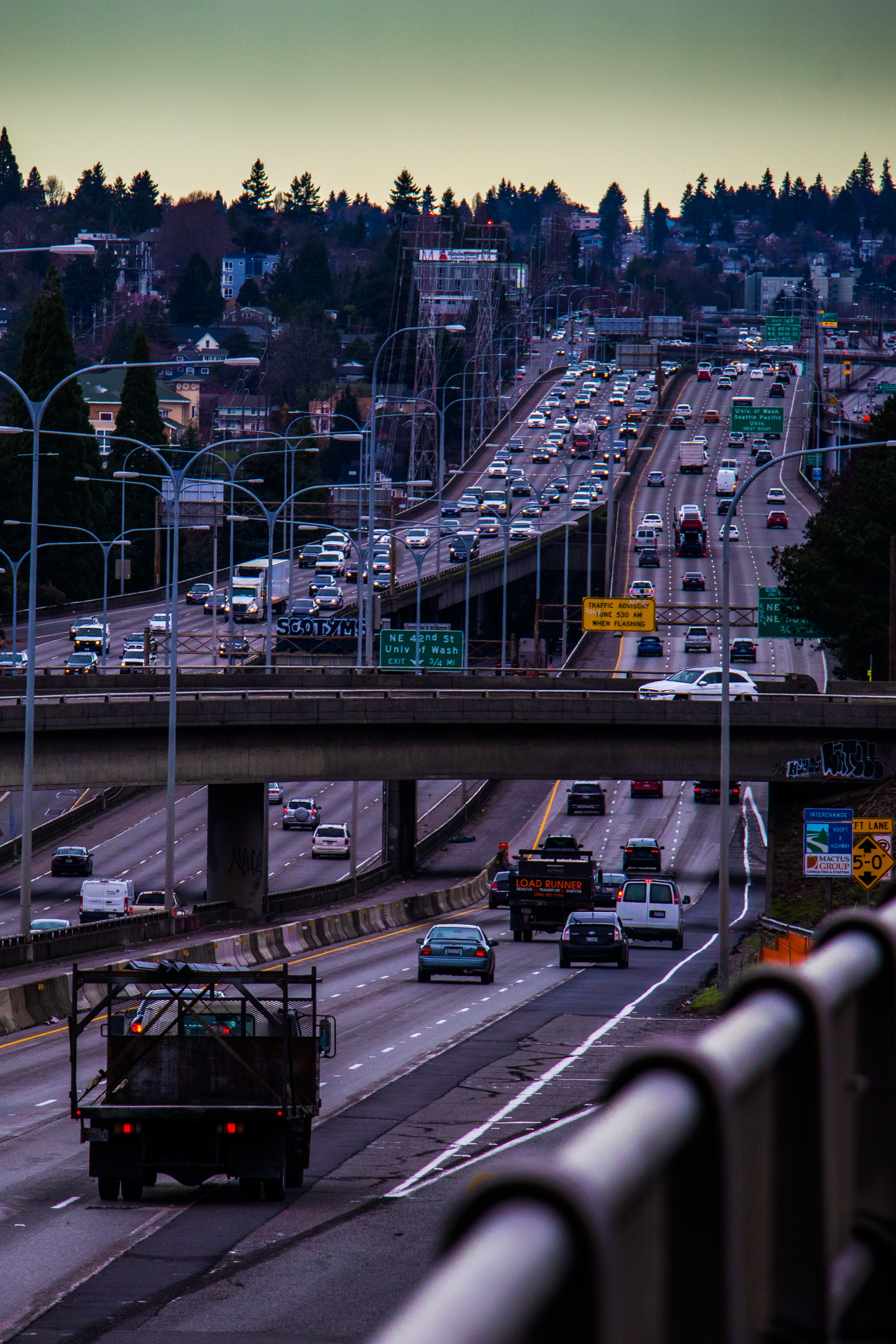Overlooking I-5 in Seattle
