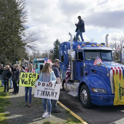 Hundreds rally at Washington State Capitol