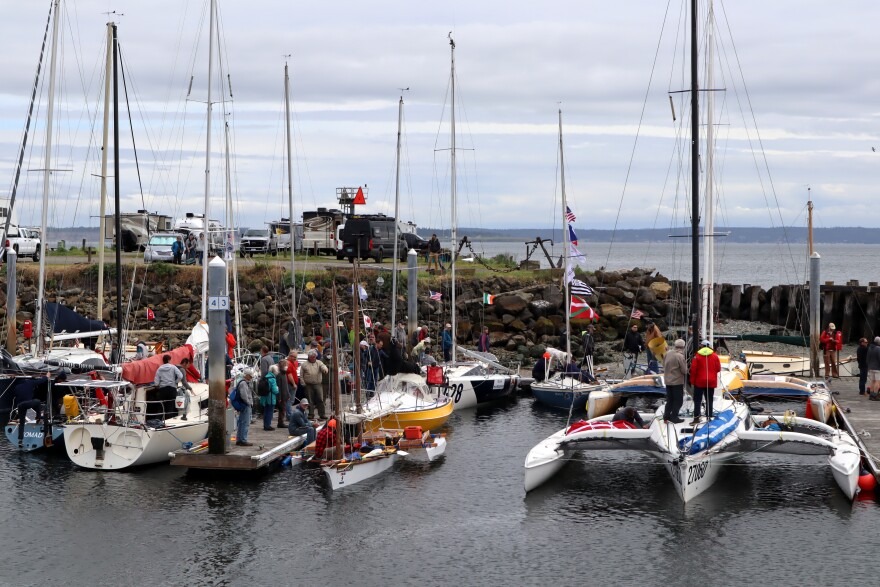 Race to Alaska entrants of many shapes and crew sizes were getting ready for the 750-mile engineless, unsupported boat race in Port Townsend on June 12, 2022.