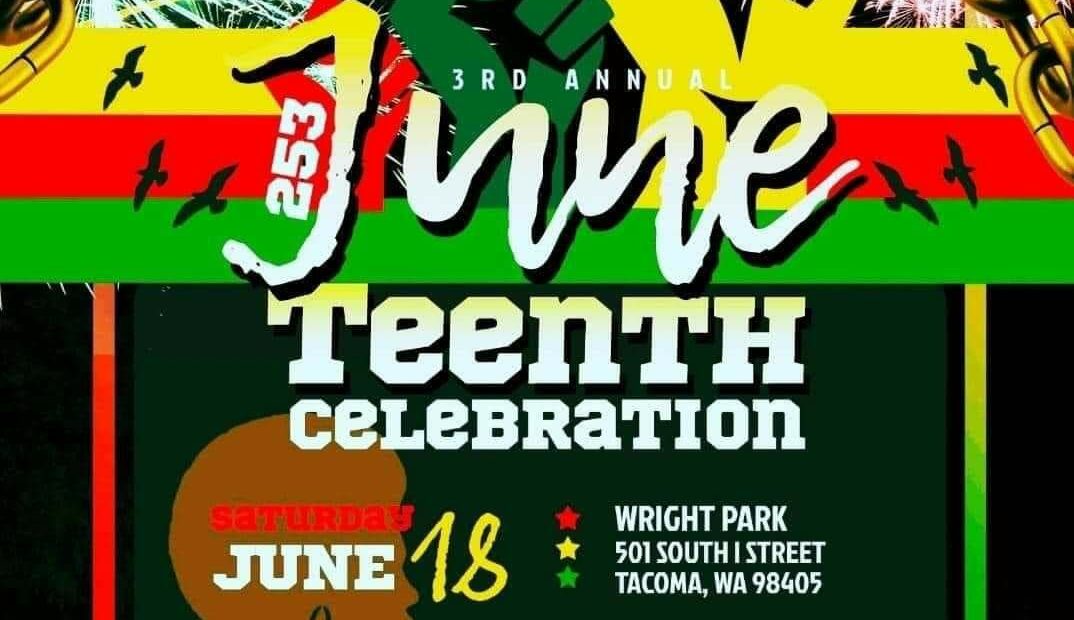 A poster for this year's Juneteenth 253 Celebration in Tacoma's Wright Park, courtesy of Candace Wesley.