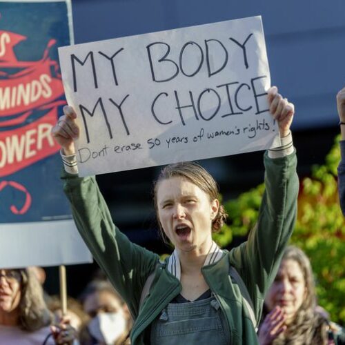 Hundreds rallied across Oregon in support of abortion access on Tuesday, responding to the leaked U.S. Supreme Court draft regarding Roe v. Wade. But in Oregon and Washington, the decision, even if it becomes law, will make little difference to abortion access.