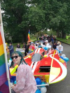 Boat in a parade