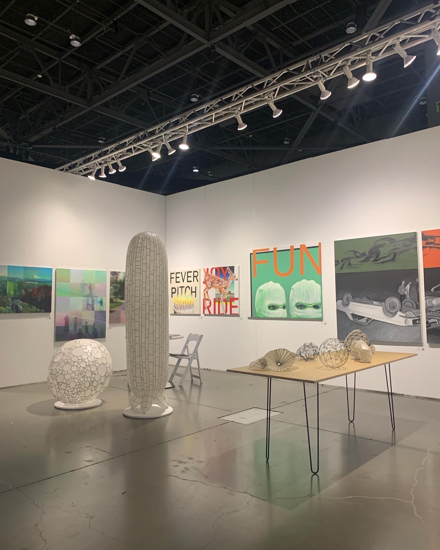 Geheim Gallery, based in Bellingham, Washington, made their first fair appearance at the Seattle Art Fair in July. Photo courtesy of Jackson O'Rourke.