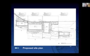 The proposed site plan for the Bridge Industrial warehouse in the Tacoma Mall Neighborhood.