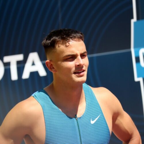 Two-time Olympian Devon Allen has ambitions to win on the track and on the football field this year.