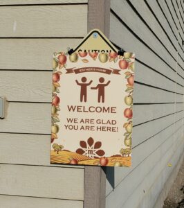 welcome sign