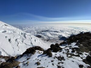 A view from Heaton's September summit attempt. Photo courtesy of Heaton.