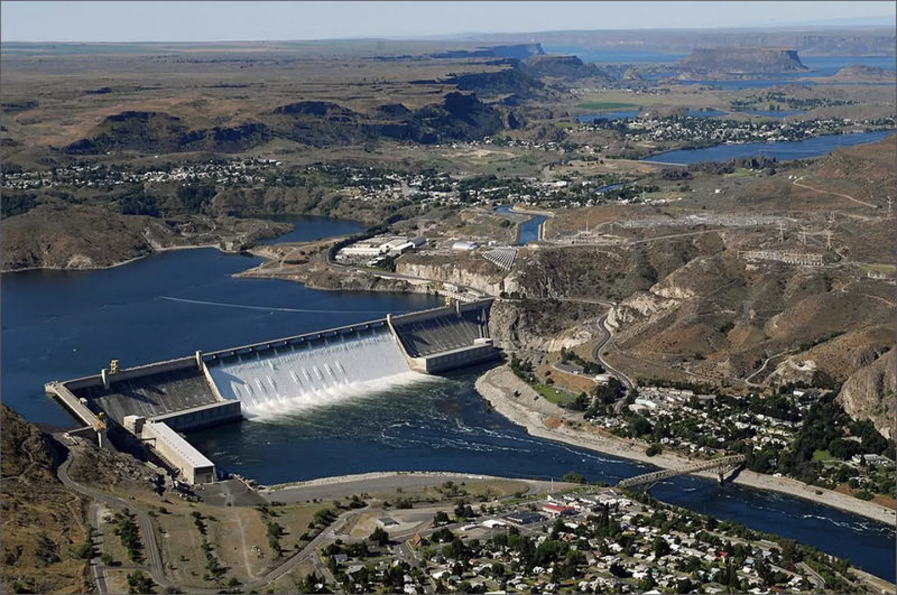 Grand Coulee Dam. Salmon advocates would like an updated Columbia River Treaty to include salmon and a functioning ecosystem