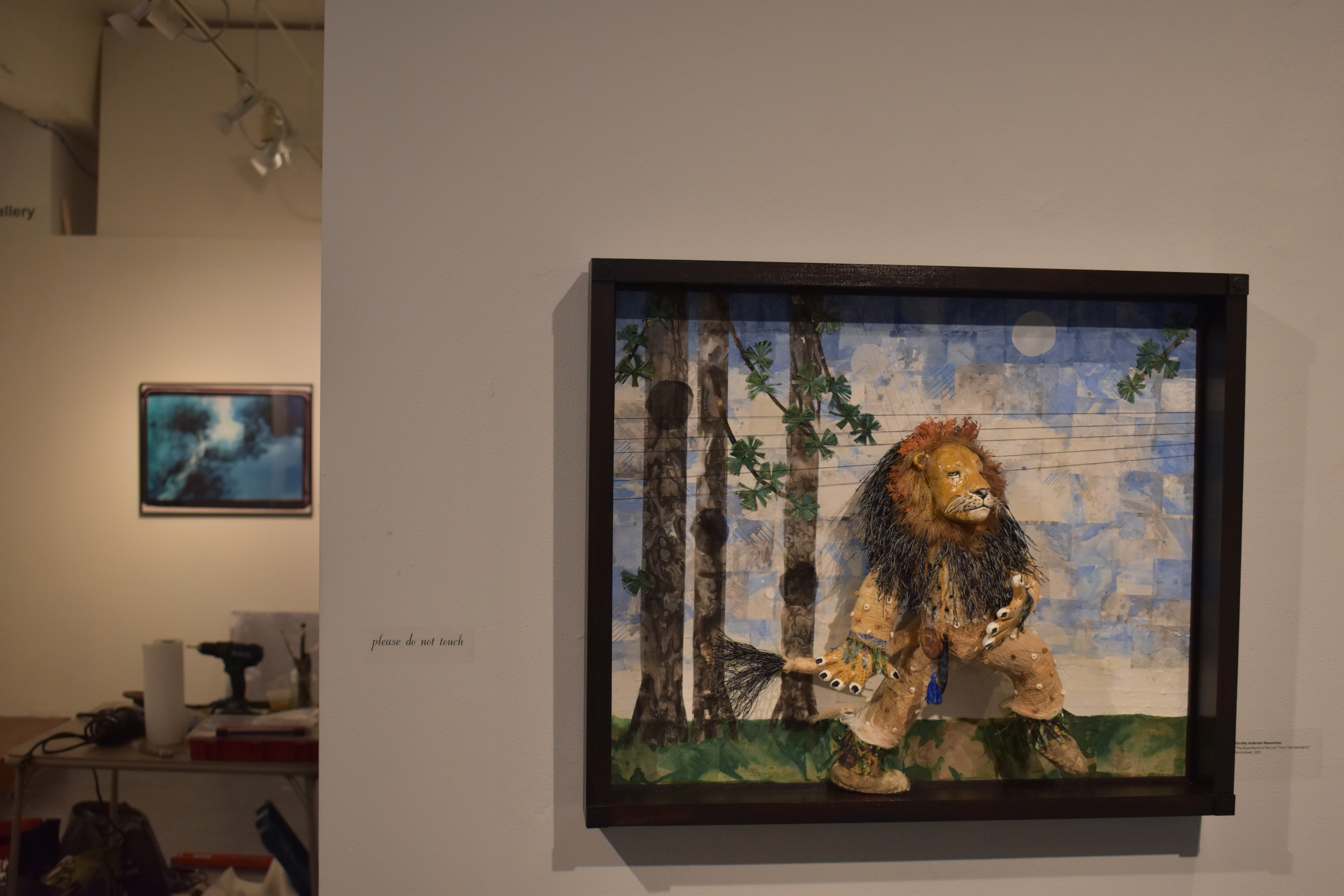 "The Royal March of the Lion," one of the sculptures, posed like Trinidadian dancer Geoffrey Holder. Photo by Lauren Gallup.