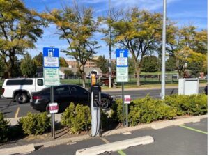 WSU charging station located off Grimes Way