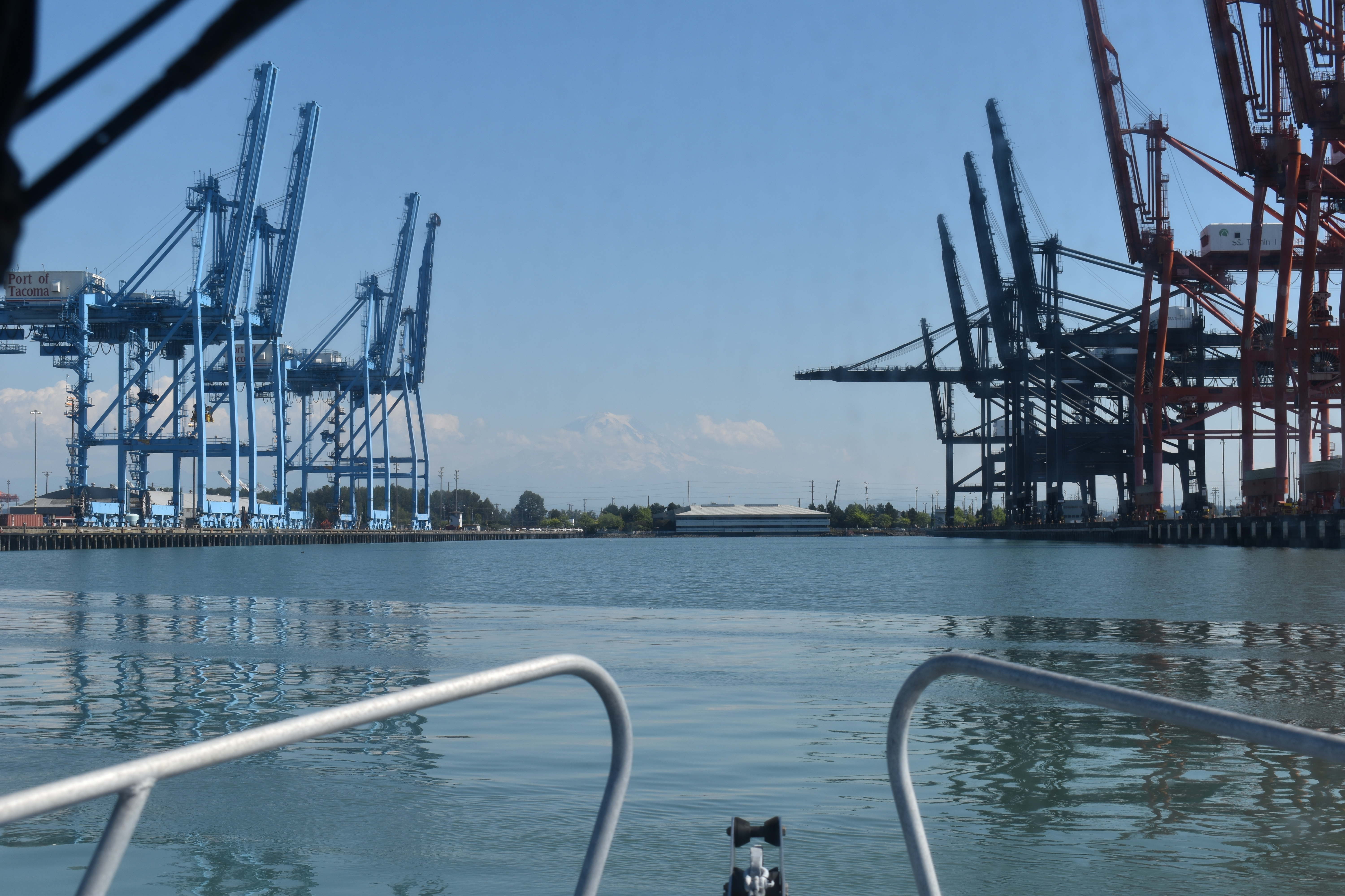Part of the Port of Tacoma, which sits on Commencement Bay, on August 25, 2022. Photo by Lauren Gallup.