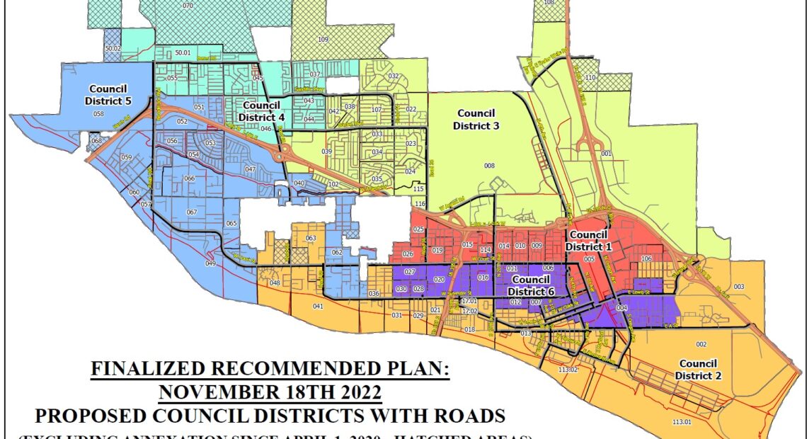 City of Pasco Redistricting Map 2022