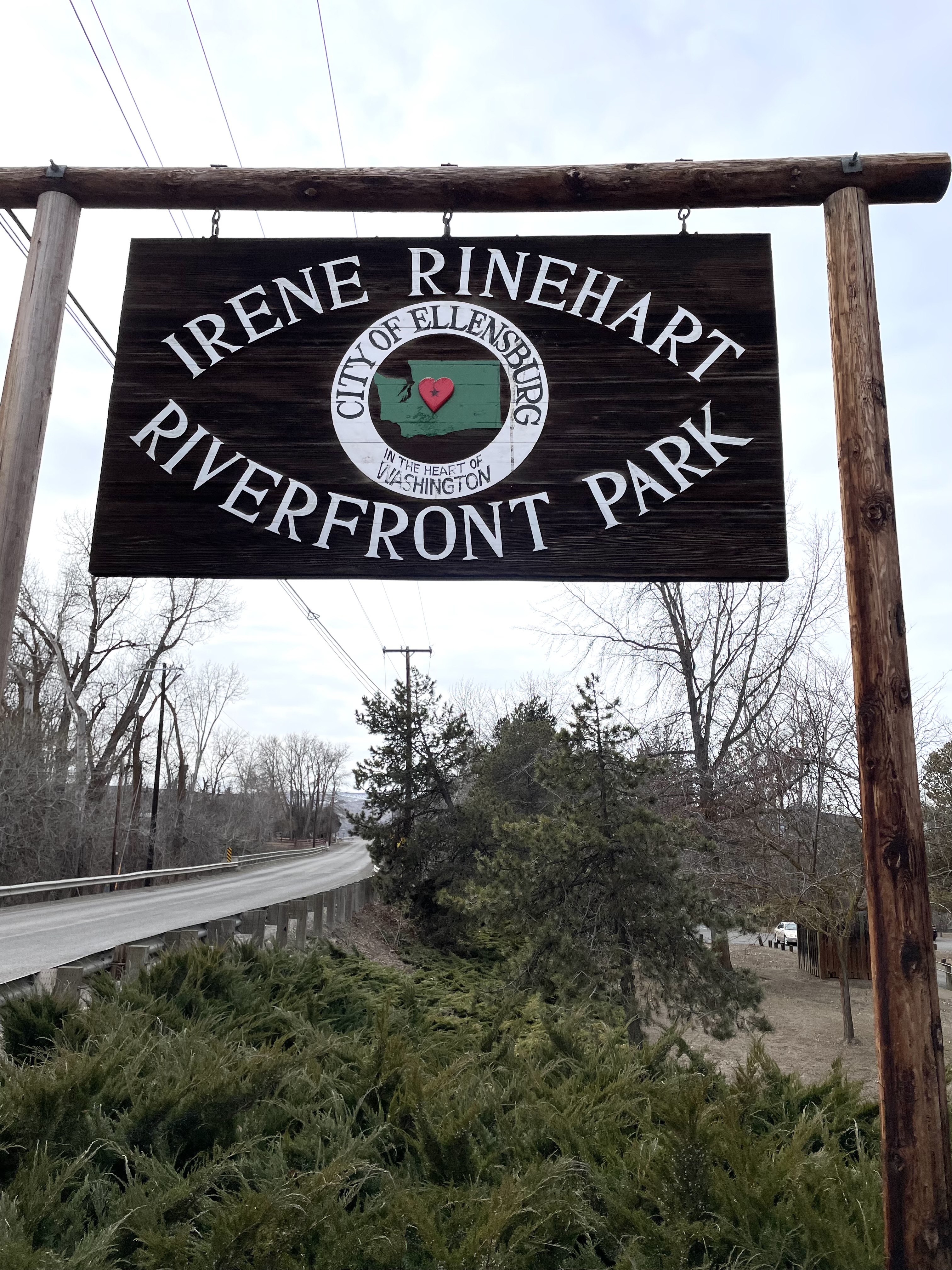 The Irene Rinehart Riverfront Park was named after the subject of Marchand's poem, so she spent some time writing her sonnet there. Photo by Marie Marchand.