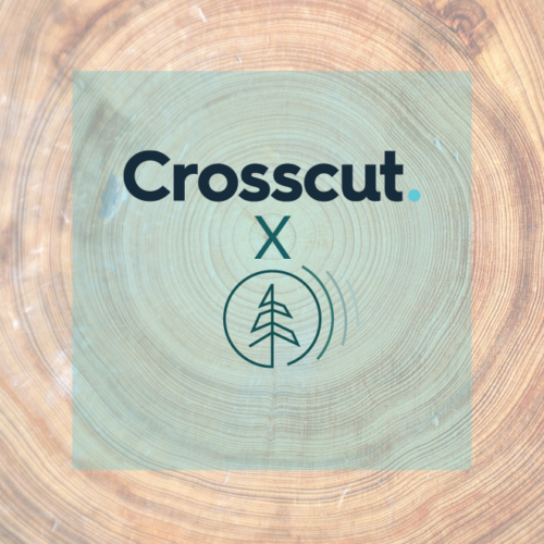 Cross section of wood with crosscut and NWPB logos