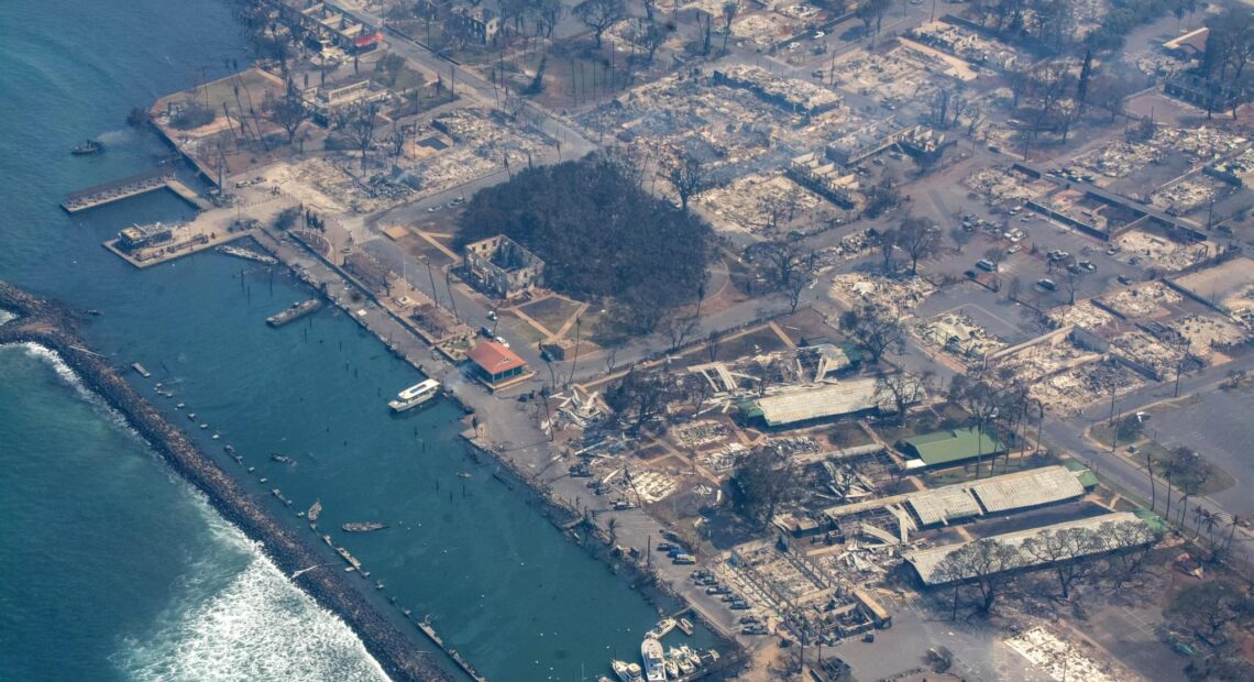 The County of Maui shared photos on Facebook of the aftermath of fires on the island. // CREDIT: County of Maui on Facebook