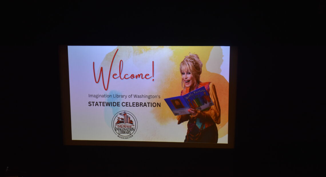 Dolly Parton appeared at a private event in Tacoma August 15 to celebrate the Imagination Library of Washington. (Credit: Lauren Gallup, NWPB)