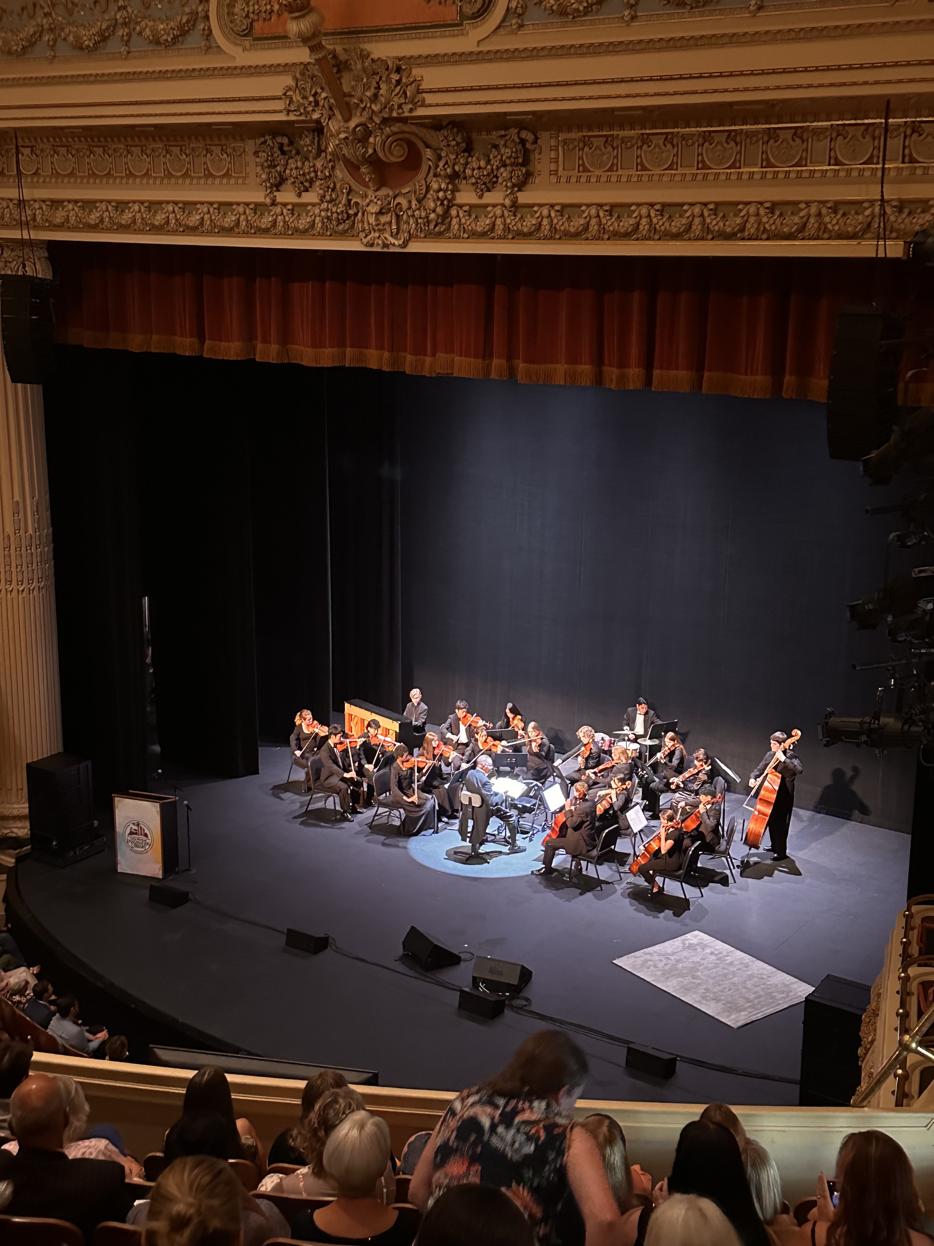 The Tacoma Youth Symphony performed renditions of Dolly Parton's songs, "I Will Always Love You" and "9 to 5." // CREDIT: Lauren Gallup, NWPB