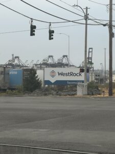 The WestRock Paper Mill location in Tacoma is the second of the company's mills to close this year. (Credit: Lauren Gallup / NWPB)