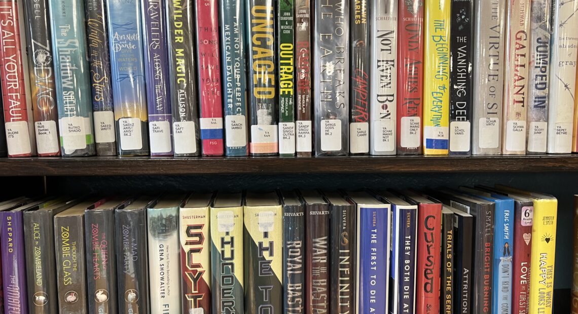 Young adult books at the Columbia County Library. Some people have requested to move the YA section into the adult section because of what they call "obscene" material in 100 of the around 800 books. (Credit: Courtney Flatt / Northwest News Network)