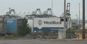 About 400 workers were laid off from the WestRock Paper Mill in Tacoma last year. Now, the company's Seattle packaging plant is slated to close in March. (Credit: Lauren Gallup / NWPB)