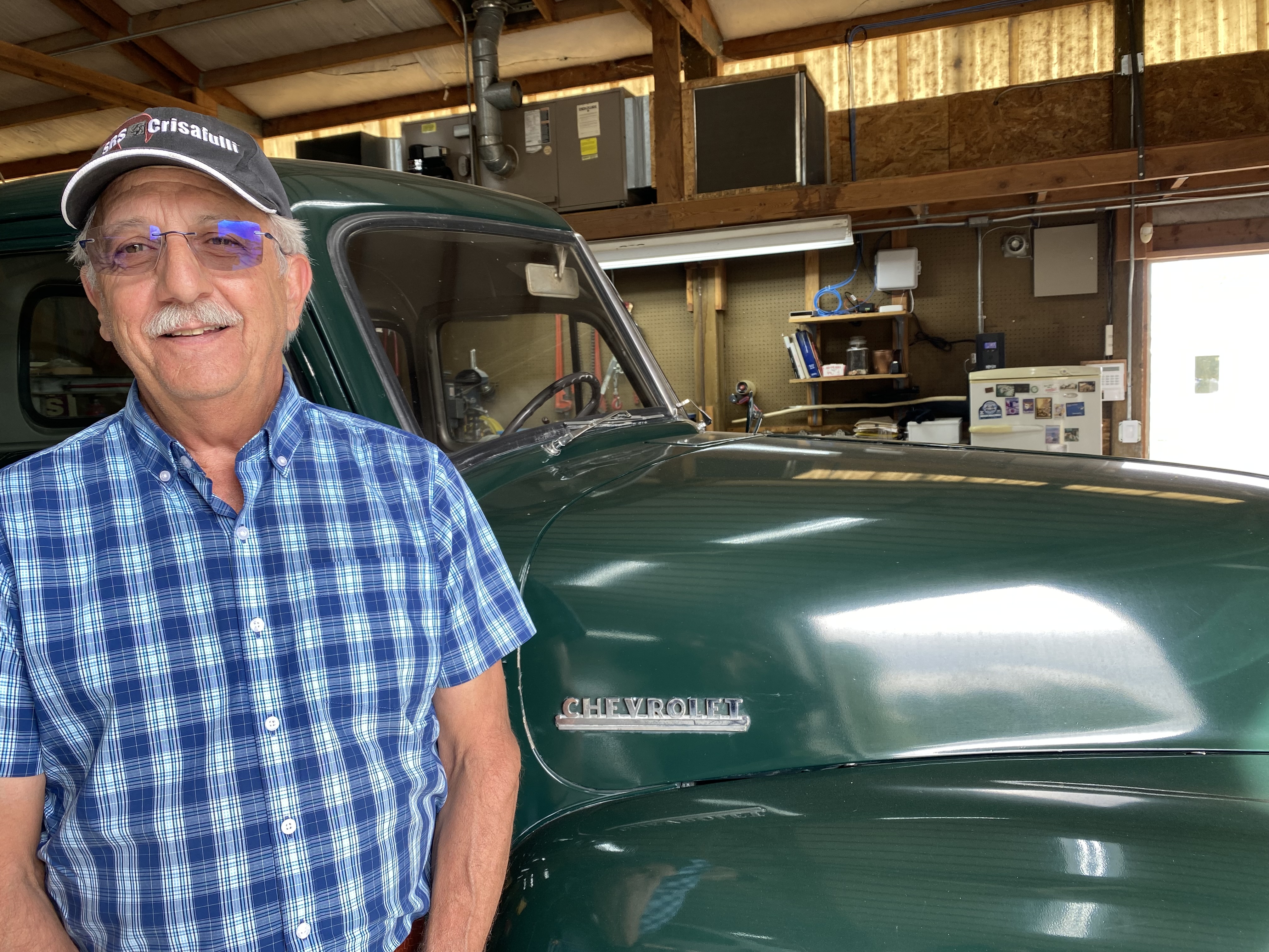 Michael Locati has been spending a lot of time in his farm’s workshop, and in coffee shops since he can’t go home to his apartment in the Marc