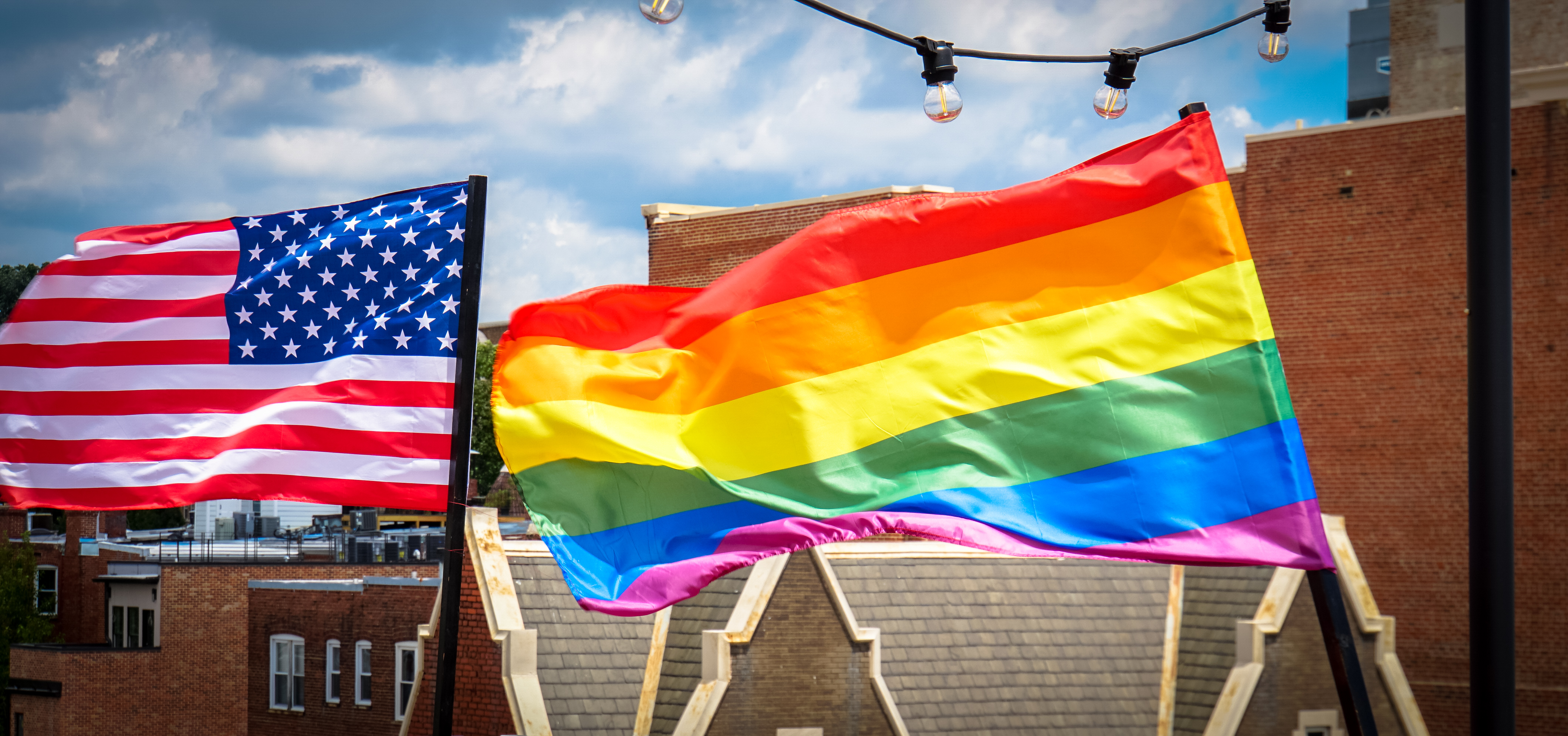 Rainbow flags fly over Washington, DC. (Courtesy: Ted Eytan, CC BY-SA 2.0, via Wikimedia Commons.)