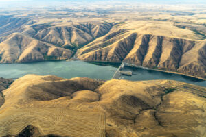 Lower Granite Dam on the Snake River. (Credit: EcoFlight)