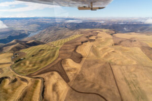 Agriculture on the Palouse. (Courtesy of EcoFlight)