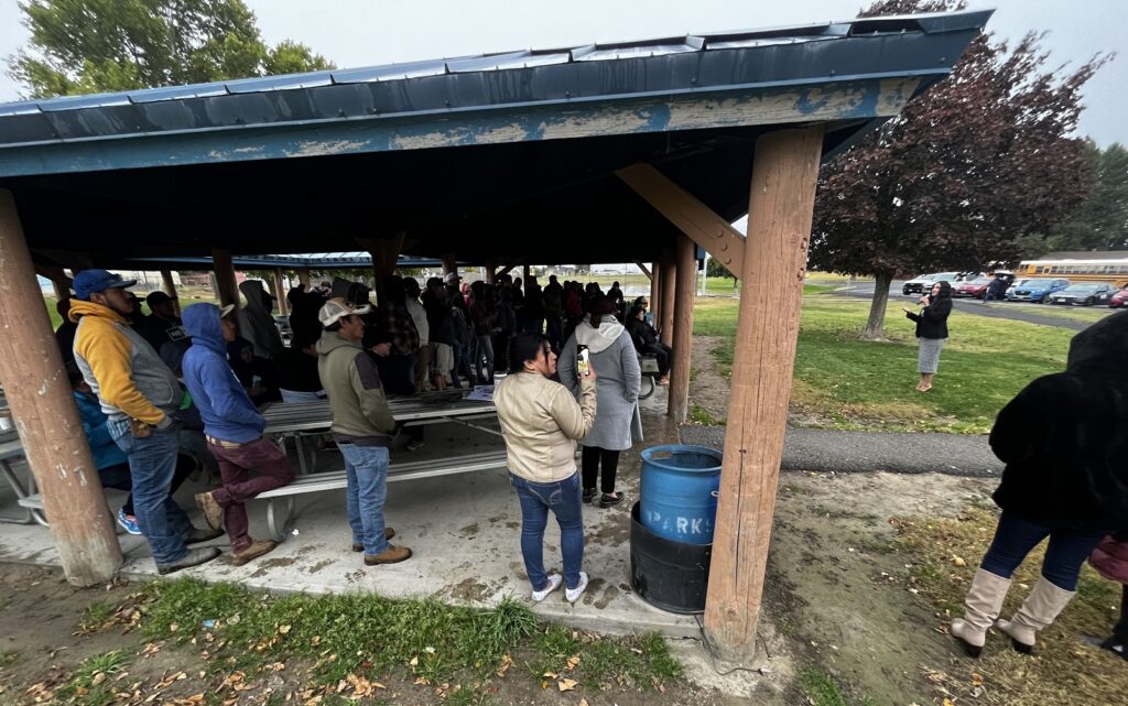 Agricultural overtime rally in Sunnyside.