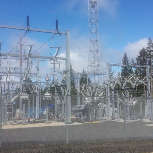 The substation impacted by today's power outage in Pierce County. (Courtesy: Tacoma Power Staff)