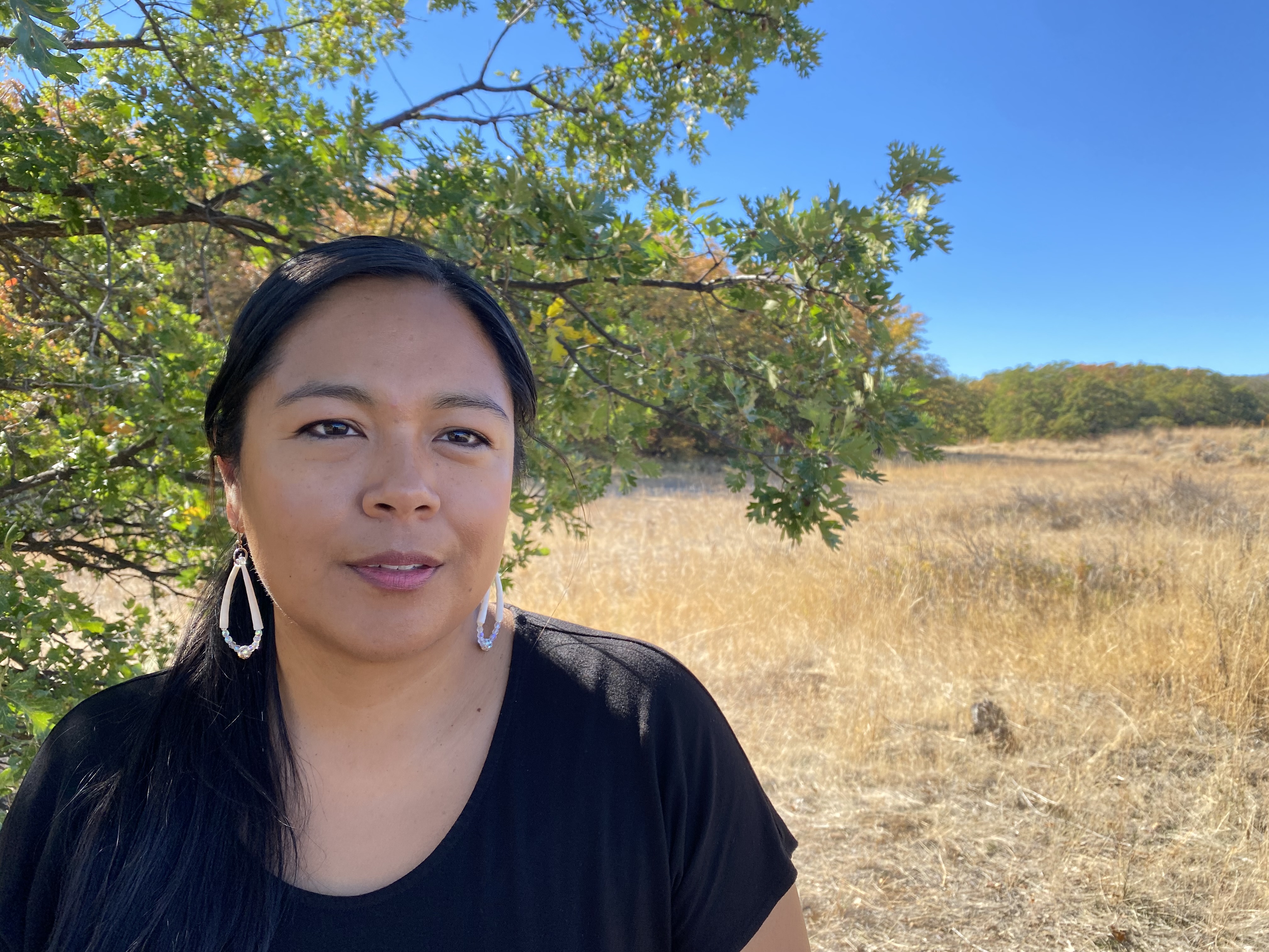 Emily Washines is a member of the Confederated Tribes and Bands of the Yakama Nation and a historian. She said the history of Mool-Mool and Fort Simcoe is complicated and is embedded with deep historical trauma. To protect herself she uses wild rosewater after being at sites like cemeteries.