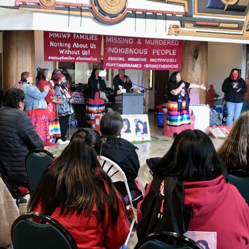 MMIW/P Gathering in Seattle in 2022.