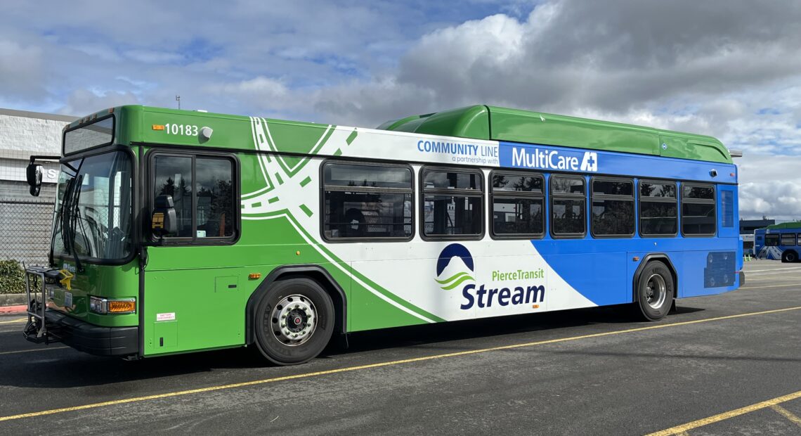 Pierce Transit's new Stream Community Line will run along Route 1 on weekdays, during morning and afternoon peak commute times. (Credit: Pierce Transit)