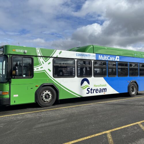 Pierce Transit's new Stream Community Line will run along Route 1 on weekdays, during morning and afternoon peak commute times. (Credit: Pierce Transit)