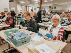 At the Pierce County Elections Center, staff confirm ballots have the correct information to be counted accurately. (Credit: Pierce County Auditor's Office)
