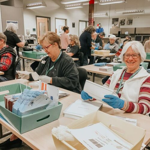 At the Pierce County Elections Center, staff confirm ballots have the correct information to be counted accurately. (Credit: Pierce County Auditor's Office)