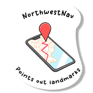 NorthwestNav - Points out landmarks