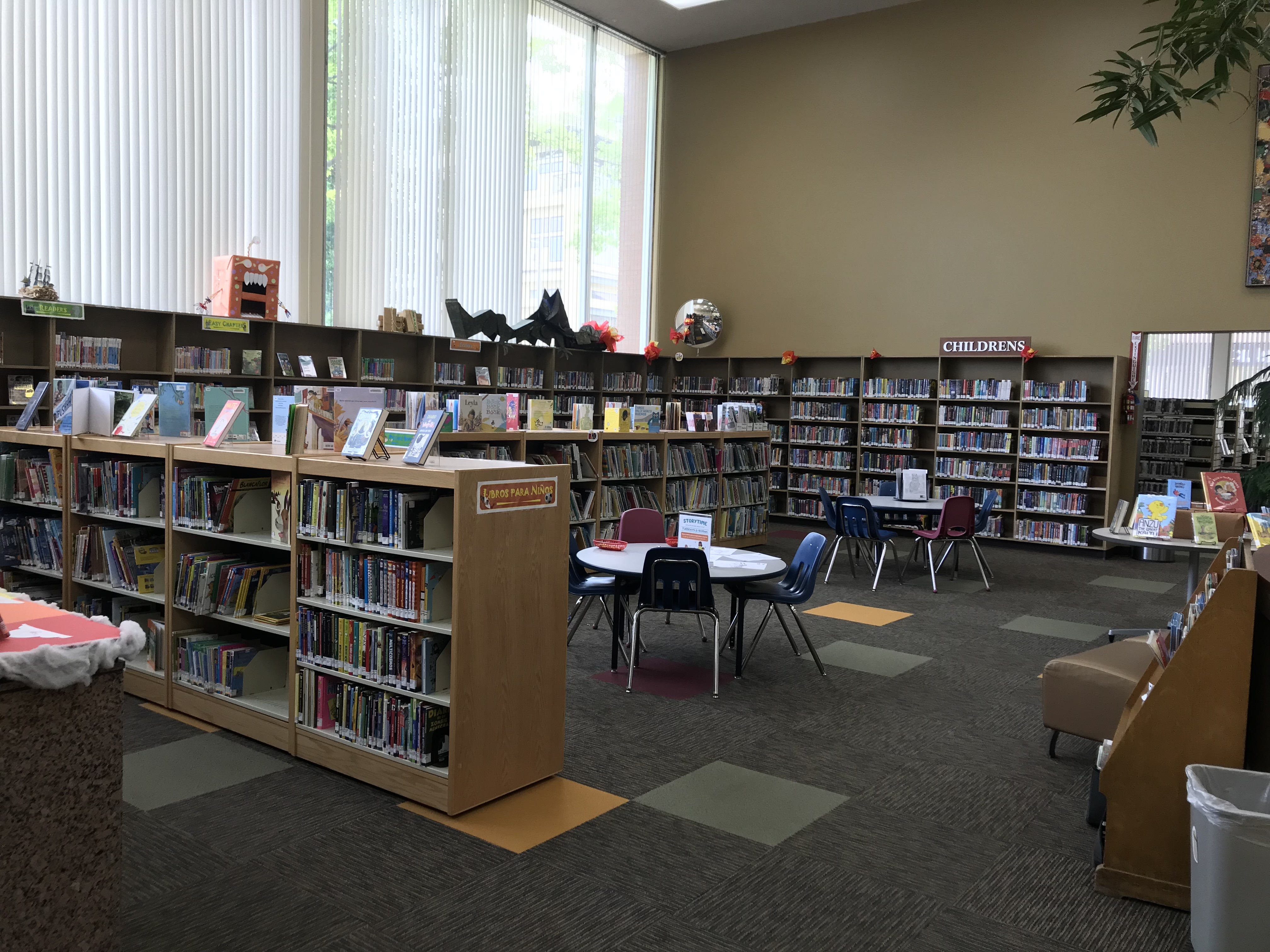 Children's section and Yakima Valley Libraries