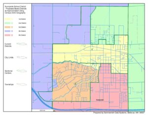 This is the Sunnyside School District boundary map available on the Sunnyside School District website.